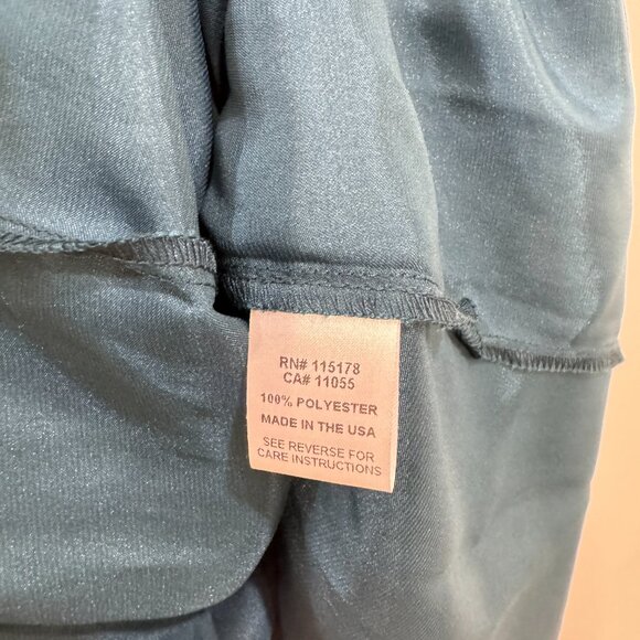 Komarov Set of 2 Sleeveless Pleated Fabric Dress Teal - Picture 9 of 10